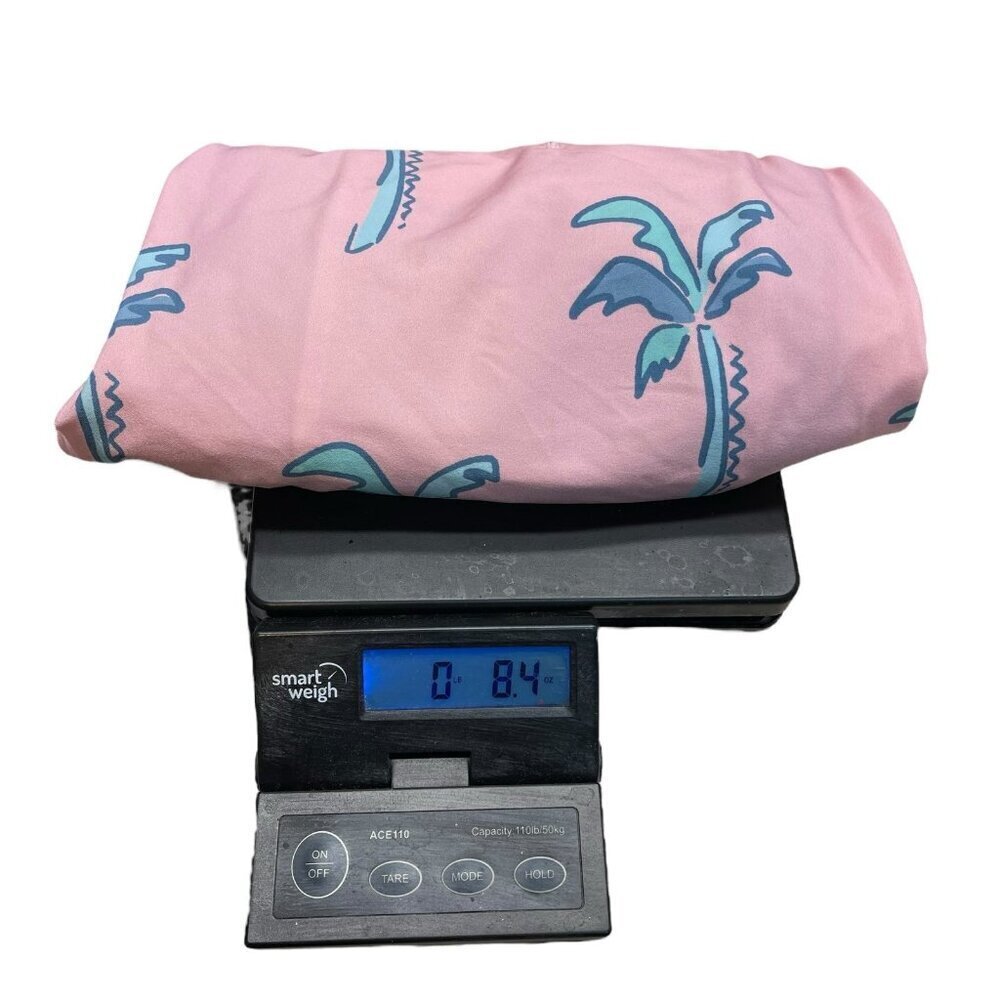 Chubbies Lotta Coladas 5.5” Swim Trunks Large Pink Blue Palm Trees Lined Elastic - Picture 6 of 6